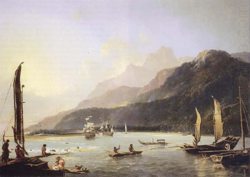 unknow artist A View of Maitavie Bay,in the Island of Otaheite Tahiti china oil painting image
